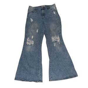 Rue 21 women’s distressed flare jeans